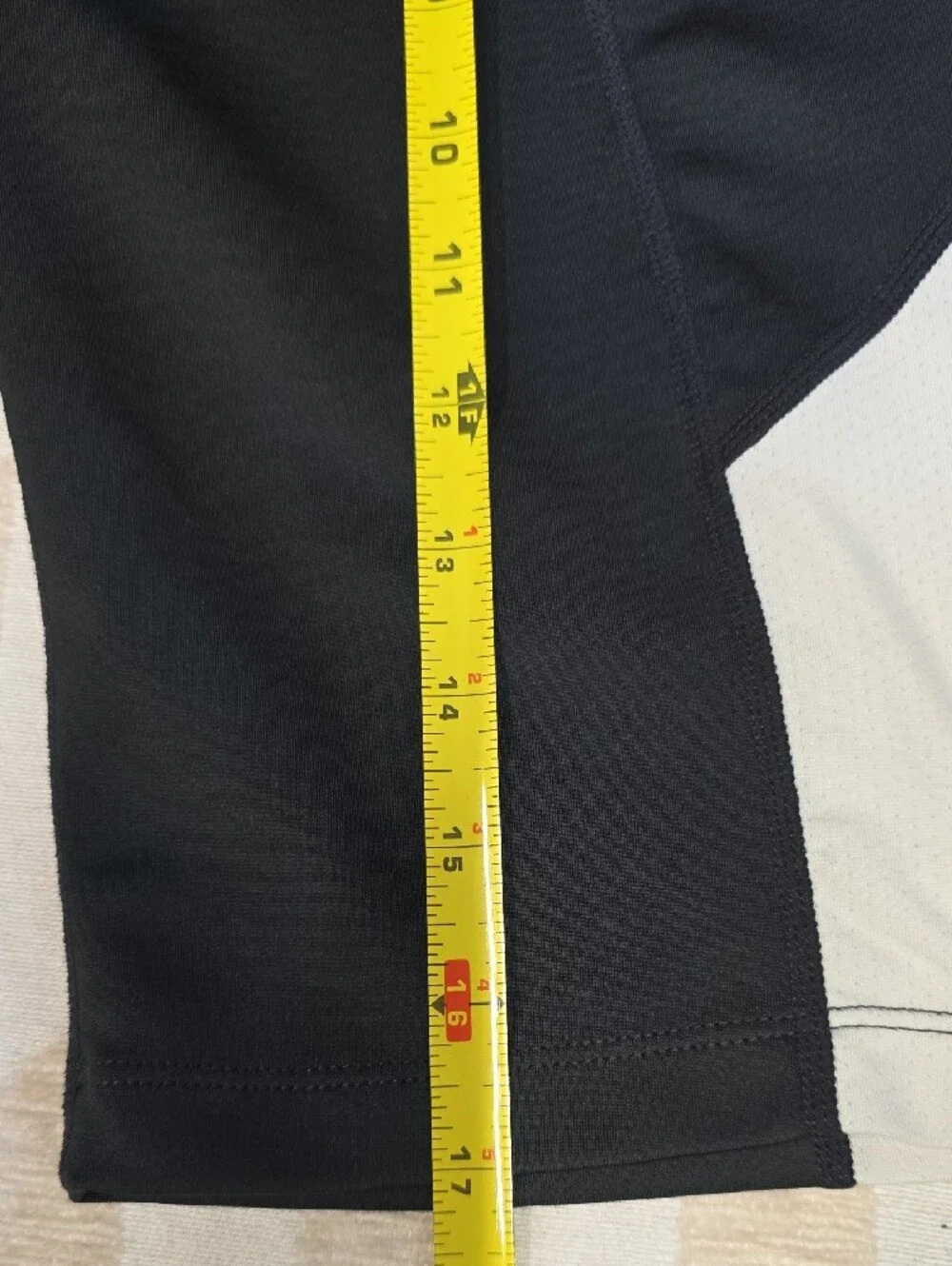 Nike Kids Black and Cream Bike Shorts